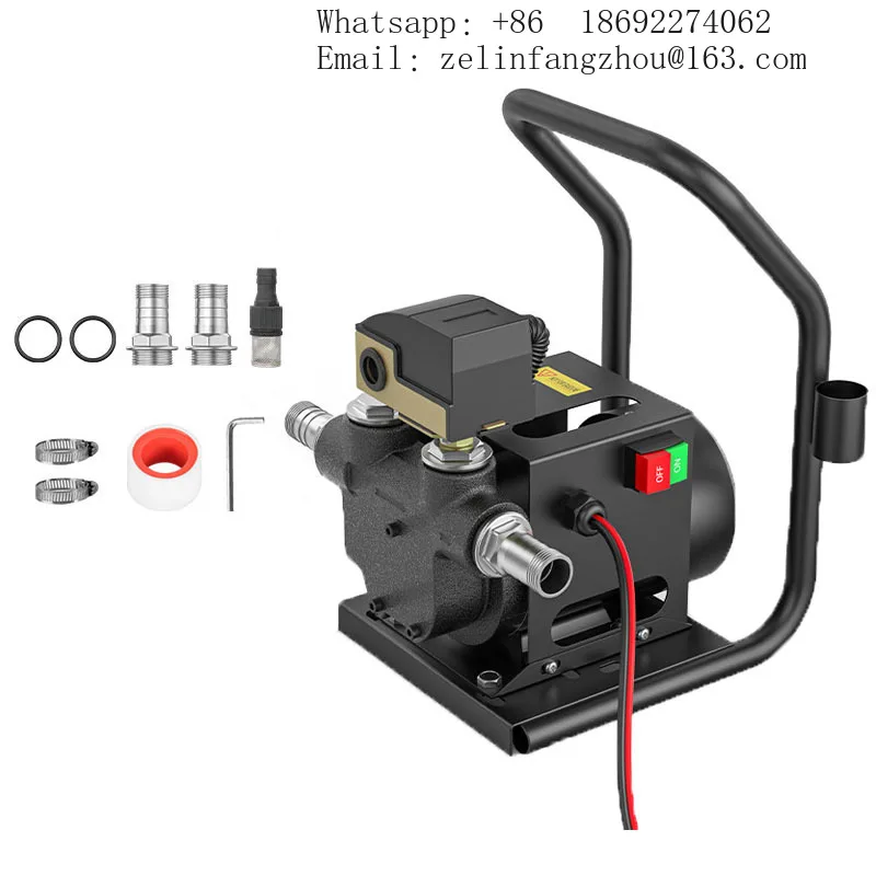Cavitt 550W High Pressure Diesel Transfer Pump Electric Battery Auto Start OEM 50L Min 6m Suction 15m Head for Car Ship