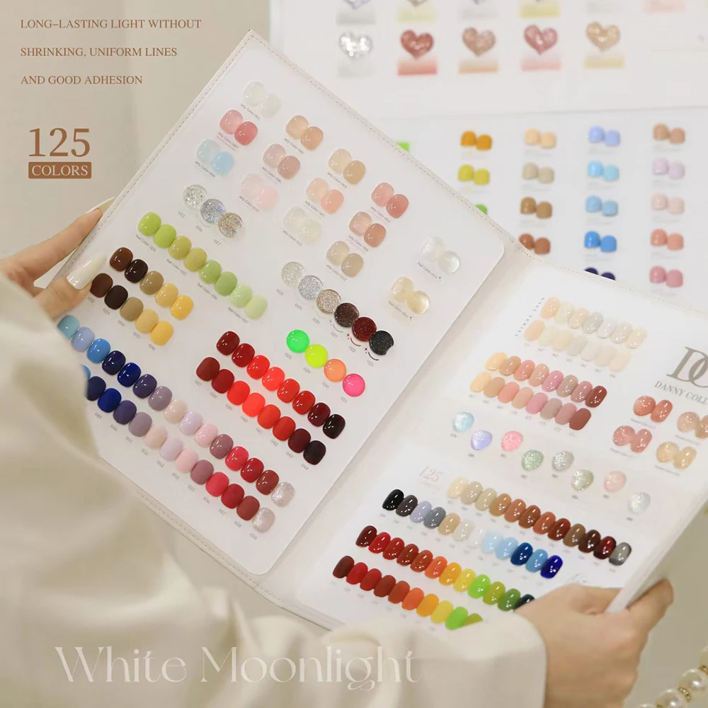 High End 125PCS Nail Salon Gel Polish Set With Color Card Luxury Gel Polish Collection Set Soak Off UV LED Nail Varnish15ml