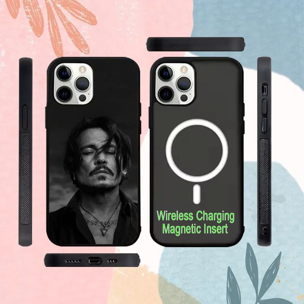 Johnny D-Depp Phone Case For IPhone 15 14 13 Pro Max 11 12 Mini Alex Mirror For Magsafe Wireless Charging Cover