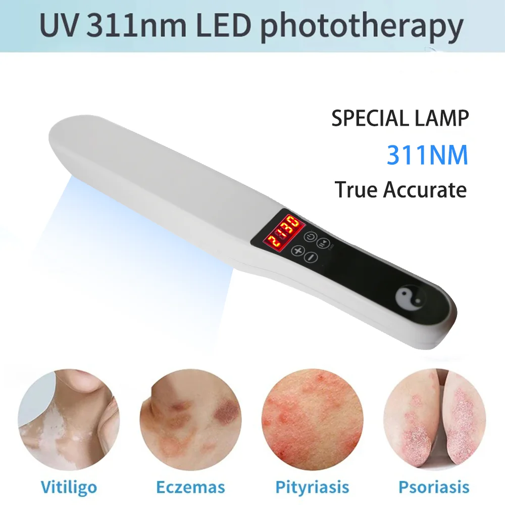 311nm Ultraviolet Phototherapy Instrument use UVB Philips Lamp UV for Vitiligo Psoriasis White Spots Skin Disease