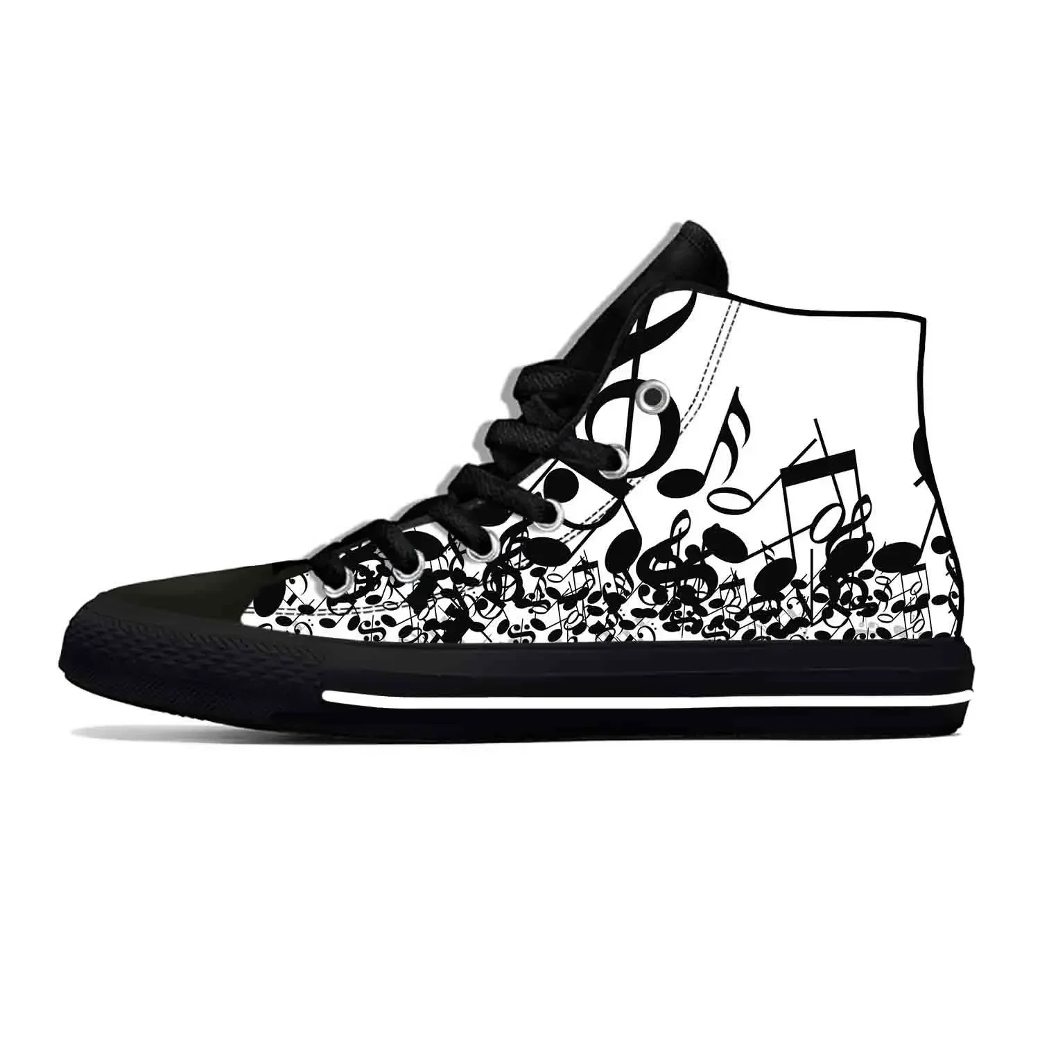 Zapatillas Deportivas de Estilo Casual con Diseño de Anime, Dibujos Animados, Manga y Notas Musicales, Ligeras y Transpirables para Hombres y Mujeres