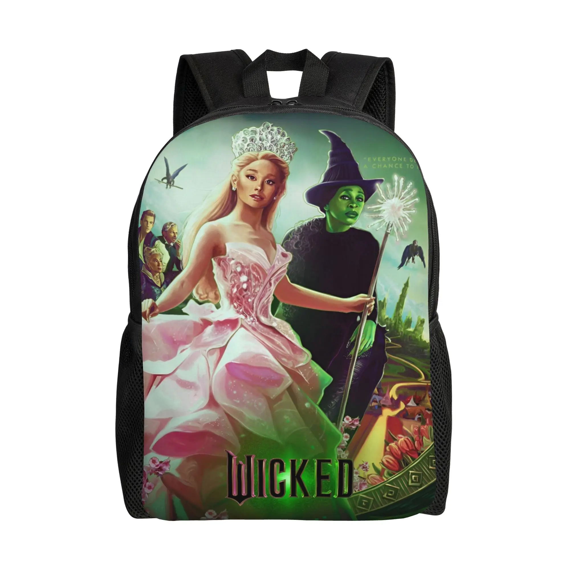 

Рюкзак Wicked Elphaba & Glinda Tonal для мужчин и женщин, повседневный, для старшей школы, для походов, путешествий, городской рюкзак, сумка для ноутбука, спортивная сумка