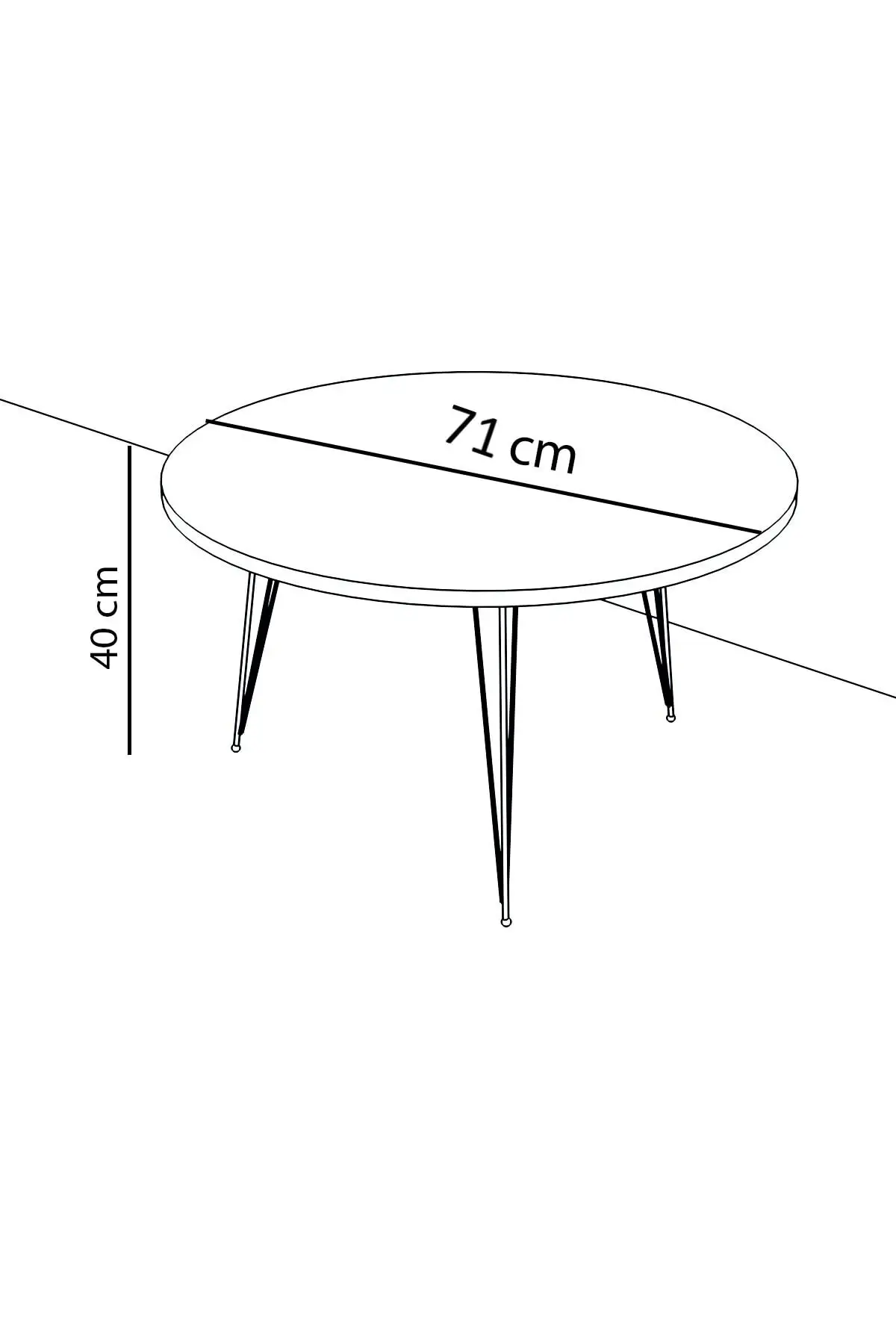 Table basse moyenne en bois de chêne, Table centrale