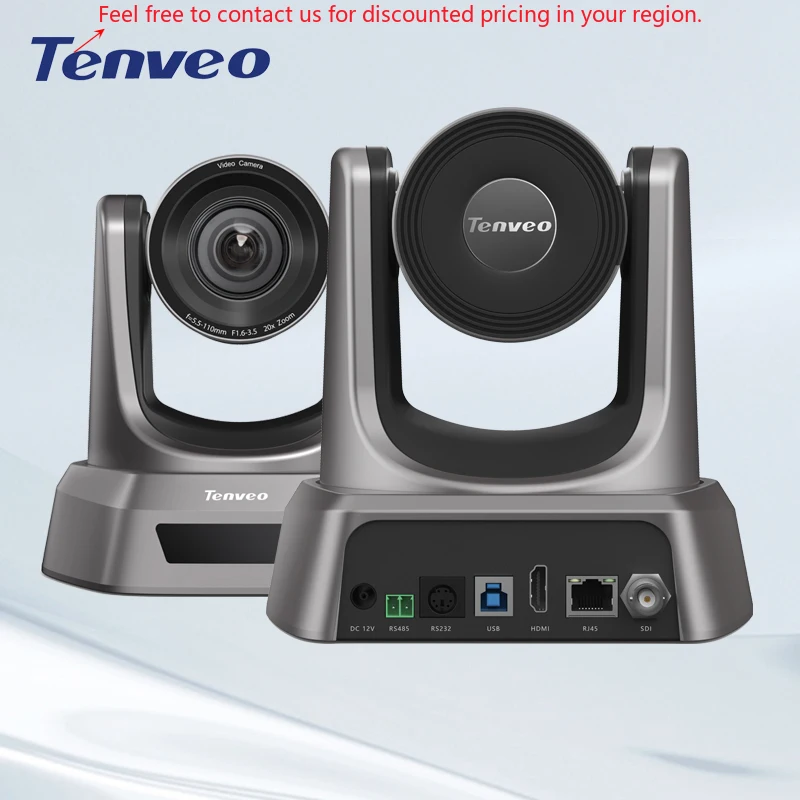 

Tenveo IP PTZ Camera SDI/HDMI/USB/LAN PoE Conference Camera With 20x Zoom 1080P 60fps For Church Services Worship Education