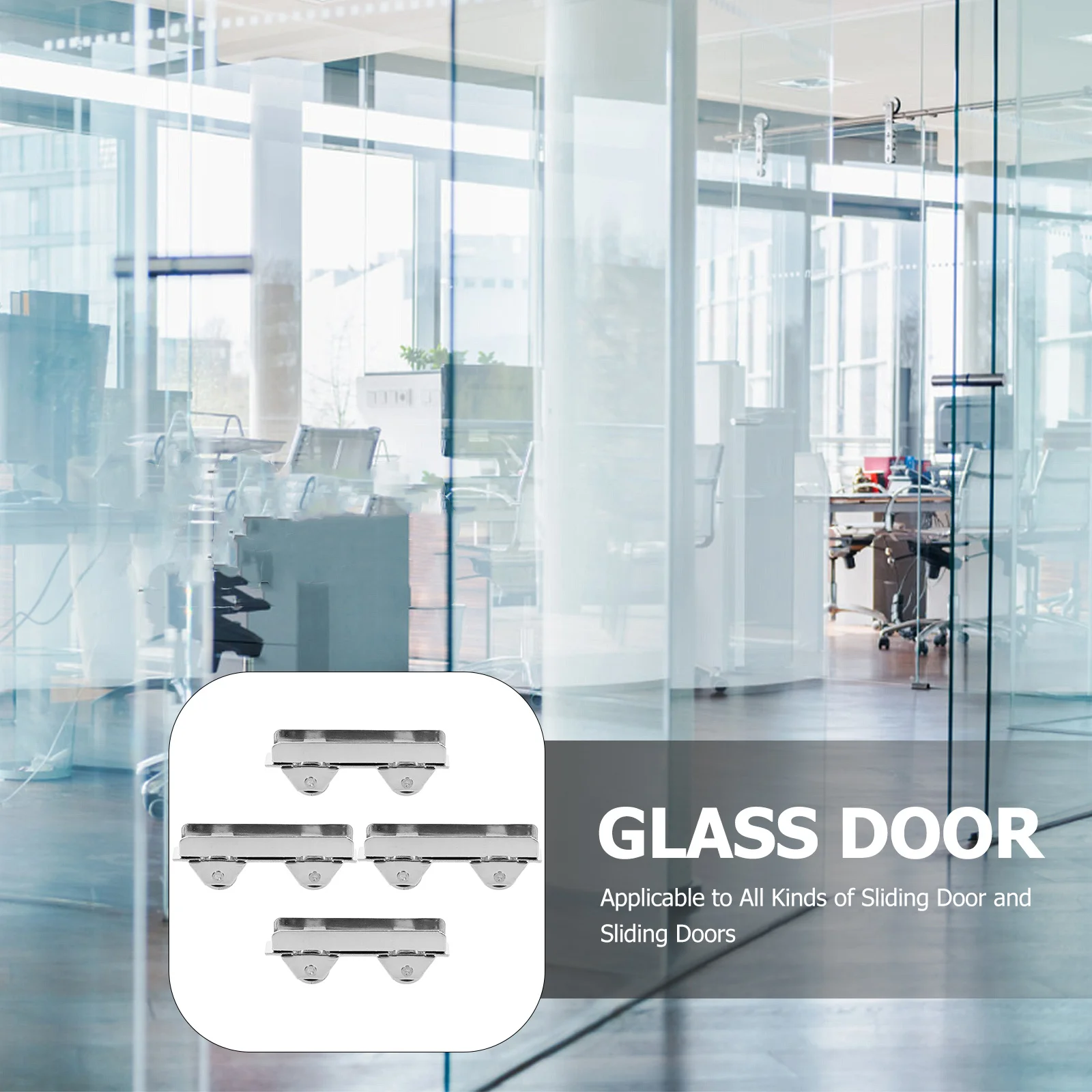 4 قطعة بكرات الباب الزجاجي المنزلق مع محامل الكرات عملية صامتة ناعمة لاستبدال أبواب خزانة الملابس في الفناء