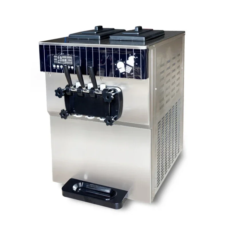 

Commercial Ice Cream Machine High Quality Sundae free Cone Maker Three Flavors Soft Serve Ice Cream Machine