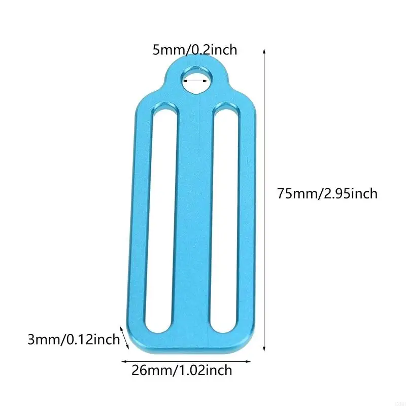 

2pcs Scubas Diving лямочные ленчики Slide Stockpers Clip Weight Searner Clip для подводного подводного плавания