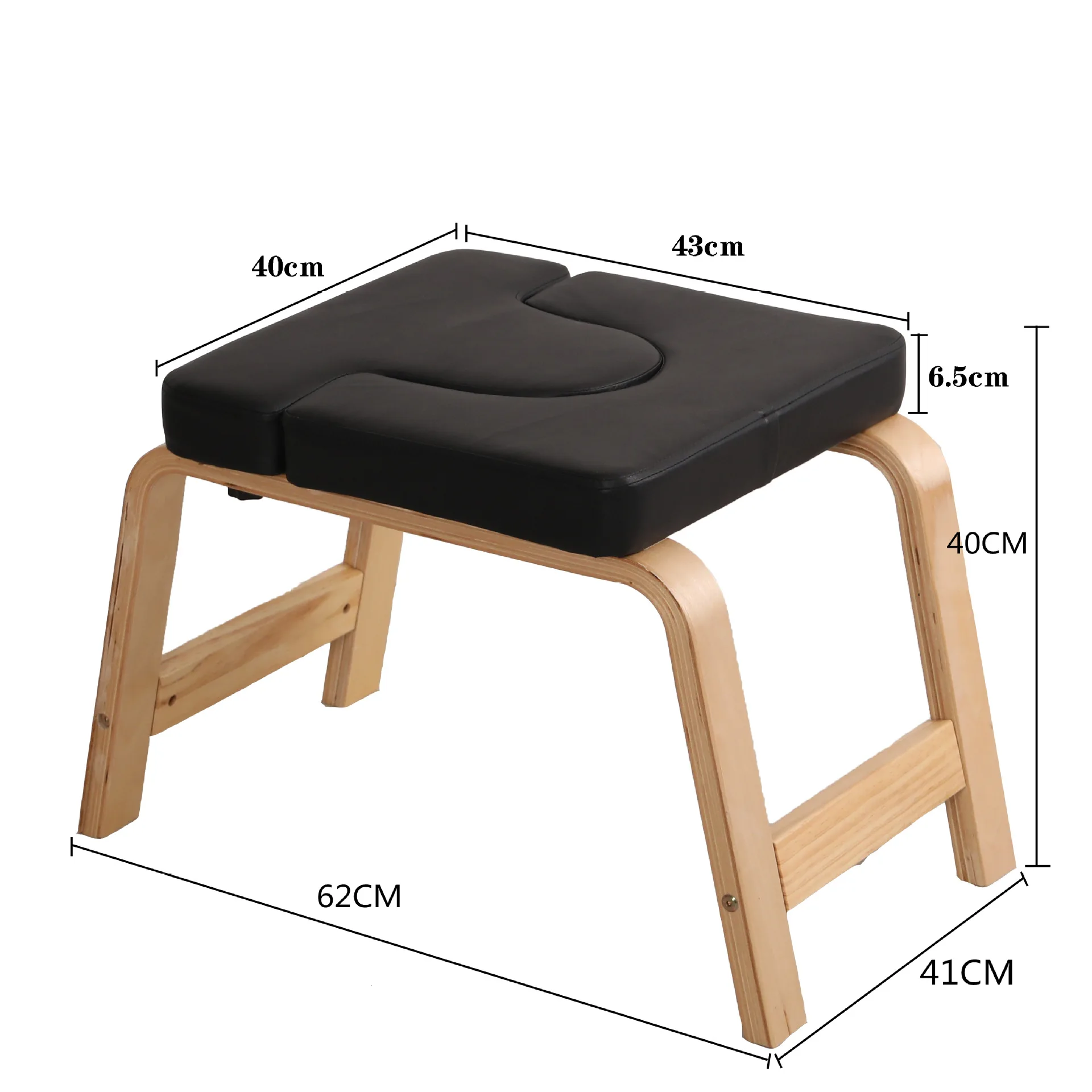 Hot Selling Fitness Exercise Inverted Yoga Stool Portable Inverted Chair Yoga Training Chair