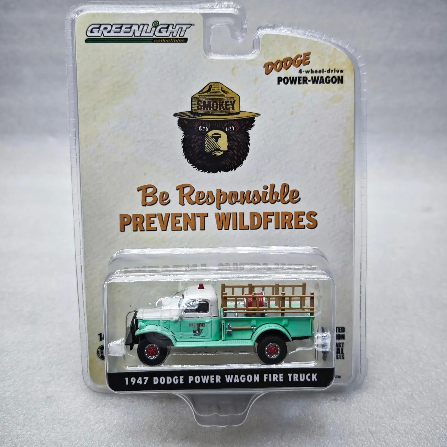 

GreenLight 1:64 1944, Dodge Power Truck, пожарная машина 51470-C, имитация литья под давлением модели автомобилей, модель автомобиля из сплава, коллекция игрушек