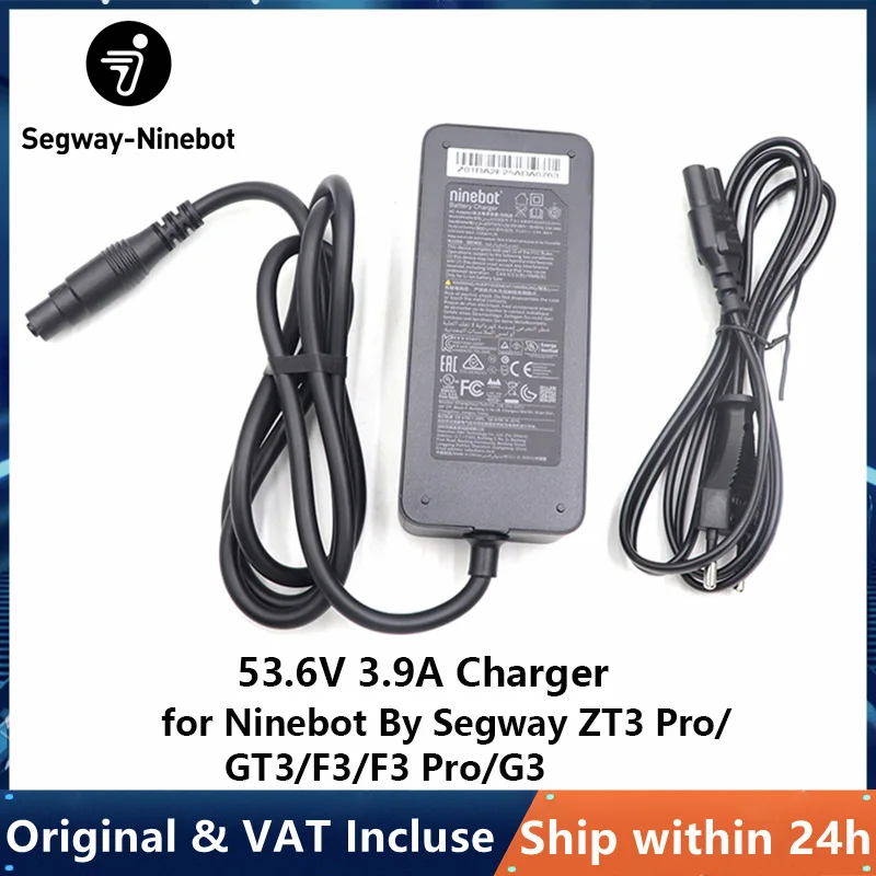 EU-Lager Original 53,6V 3,9A Ladegerät für Ninebot By Segway ZT3 Pro / GT3 / F3 / F3 Pro / Max G3 Elektroroller Schnellladegerät