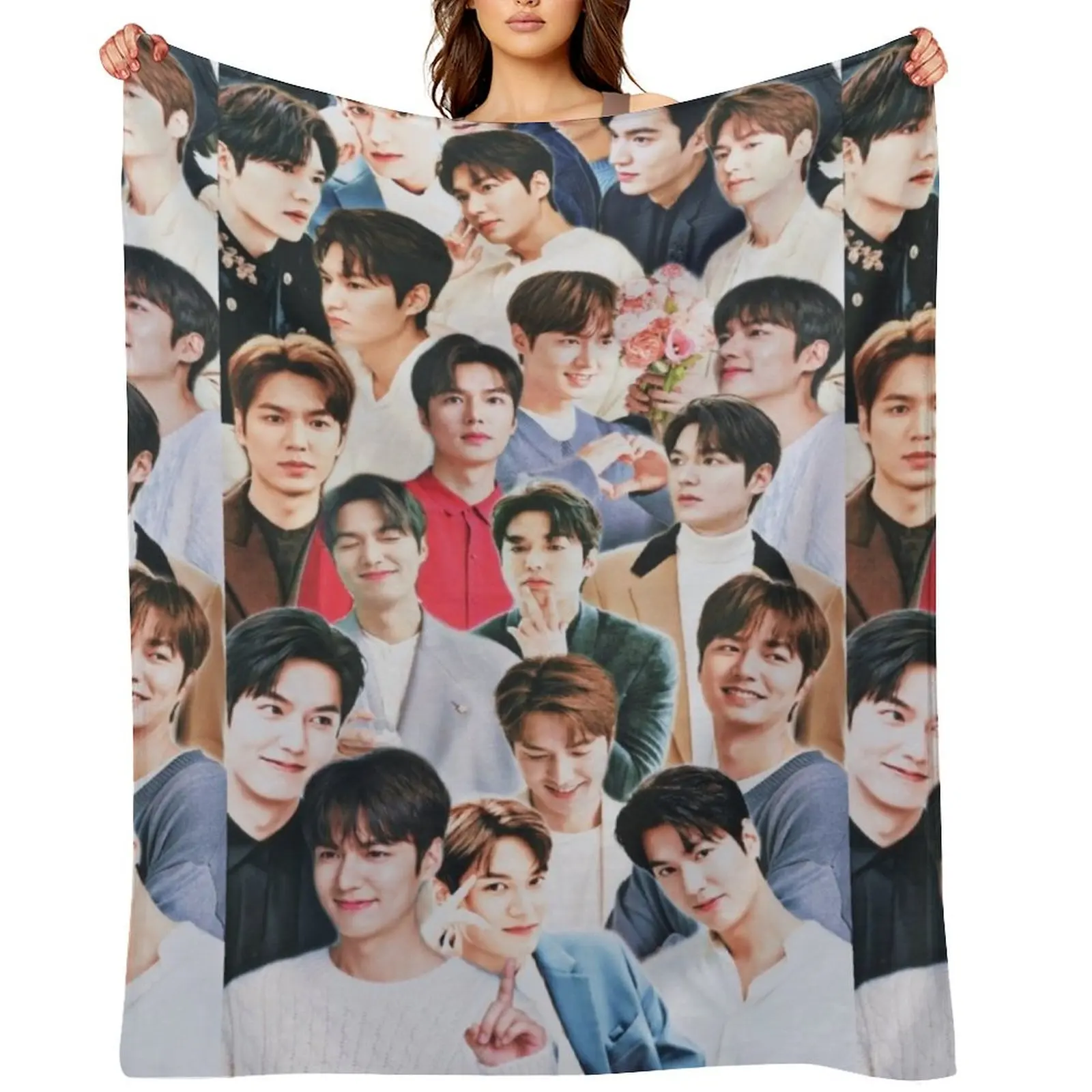 

Lee Min-ho collage Throw Blanket Personalized Gift Cute Furry Kid'S Blankets