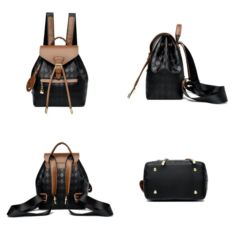 Female Backpack Casual Multifunction Women Leather Backpack Shoulder School Travel Back Pack