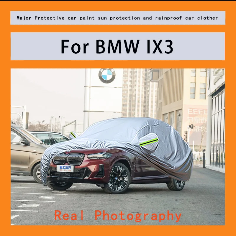 

Suitable for BMW IX3 car covers, waterproof, snow resistant, dustproof, cold resistant, and UV resistant car covers