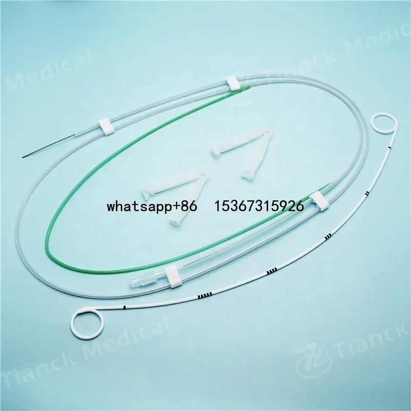 medical consumable urology ureter double j ureteral stent set J-stent pusher jj placement