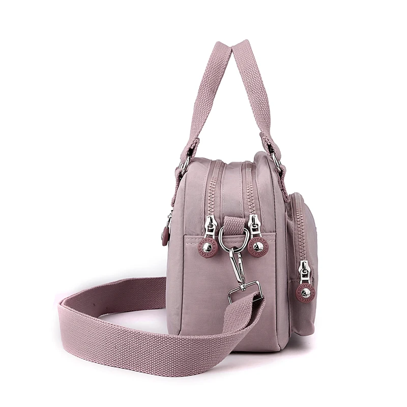 Pastoral Stil Stoff Cross body Damen lässige Umhängetasche Nylon wasserdichte Handtasche täglich oder Frauen einkaufen Reise Umhängetasche