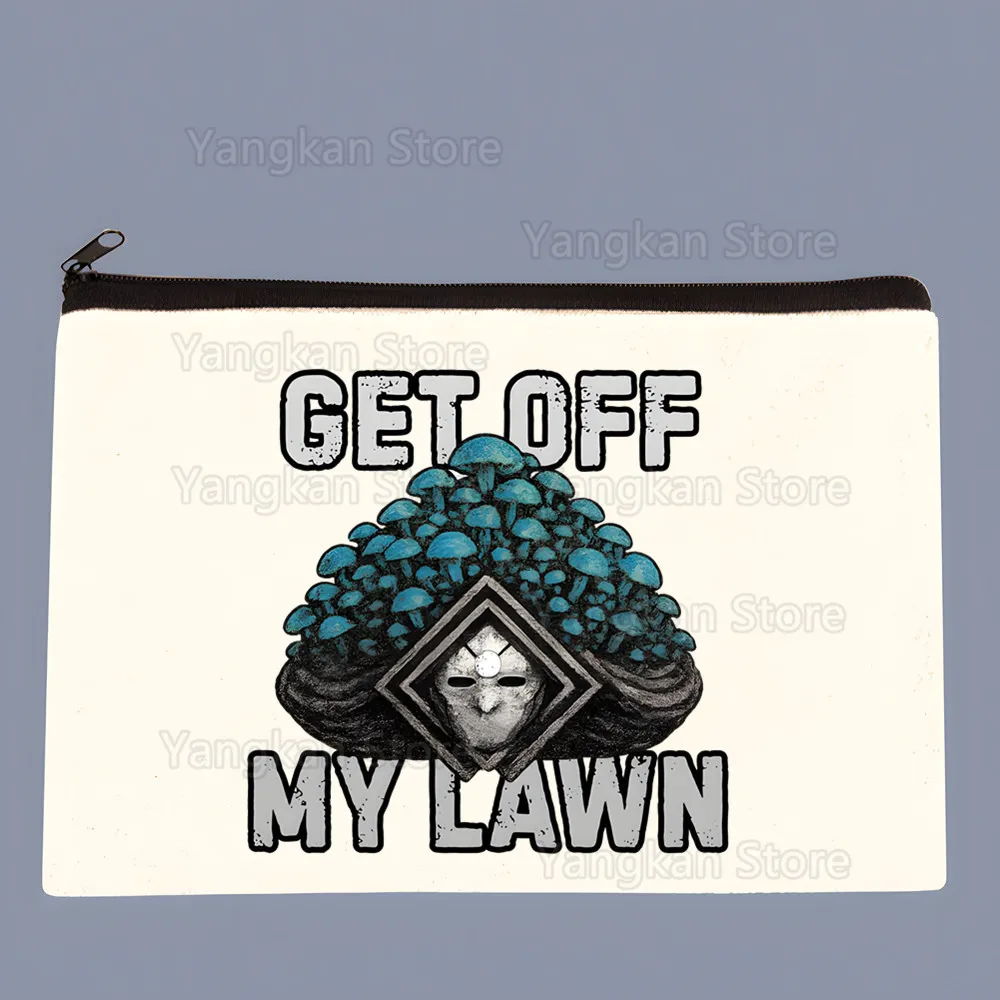 Clair Obscur Expedition 33 Padrão Sacos de armazenamento de lona Bolsa de cosméticos de viagem Bolsa divertida com zíper Material de escritório Estojo de lápis Carteira