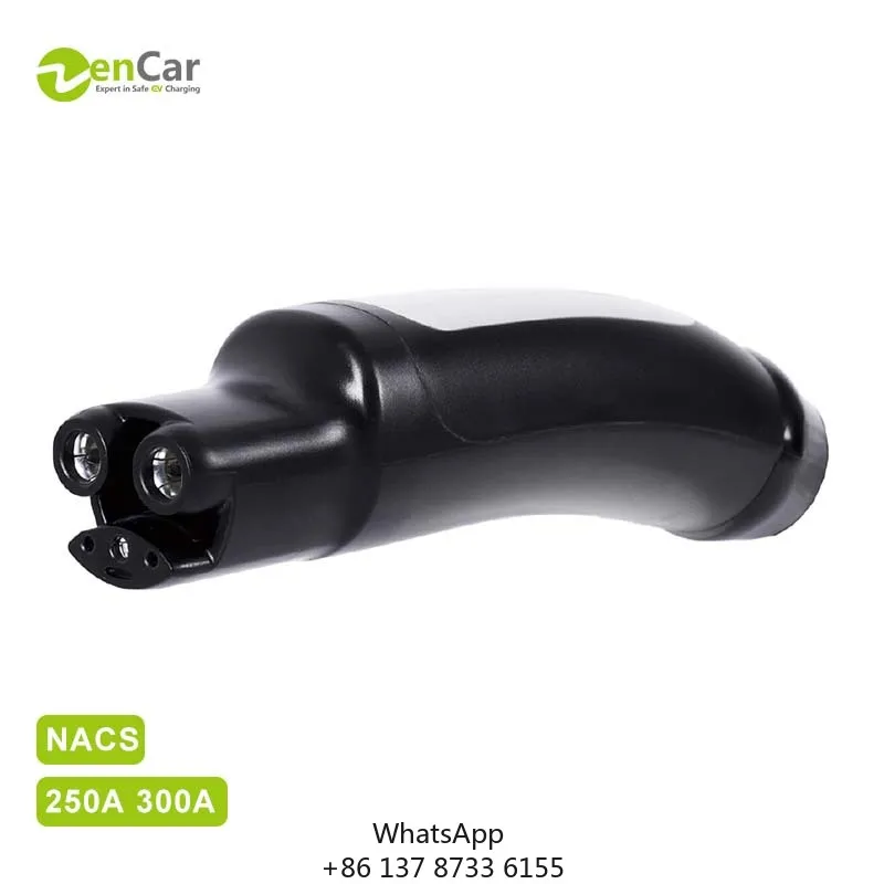 New High Power NACS DC EV Charger Plug 250A 300A With 5 Meter Cable For Fast Charging Station