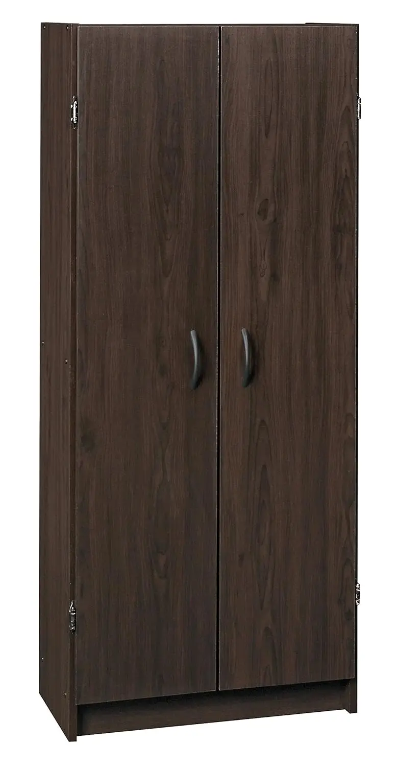 Se4ab461dd0294e2f98796bda1a0ea77a1 White Pantry Cabinet Cupboard with Adjustable Shelves for Kitchen Storage