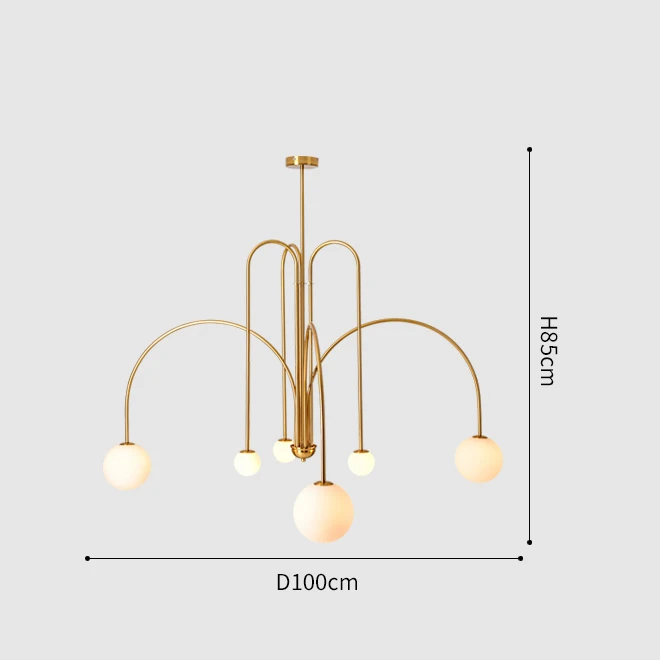 Comet Led Kroonluchter Nordic Minimalistische Glazen Globe Lampen Woonkamer Creatieve Persoonlijkheid Studie Cafe Art Eetkamer V - afbeelding 1