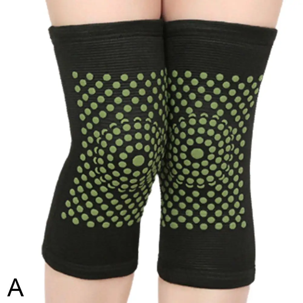 Men Women Self Heating Knee Pads Knit Winter Outdoor Sports Kneepad Warmers Arthritis Unisex Kneecap Keep Warm Knee Sleeve