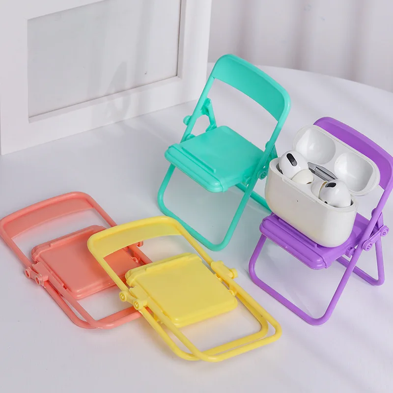 Plastic Chairs Foldable for 1/6 Dollhouse Accessories Doll Furniture Mini Support Miniature Items Bjd Armchair,Children\'s Gifts