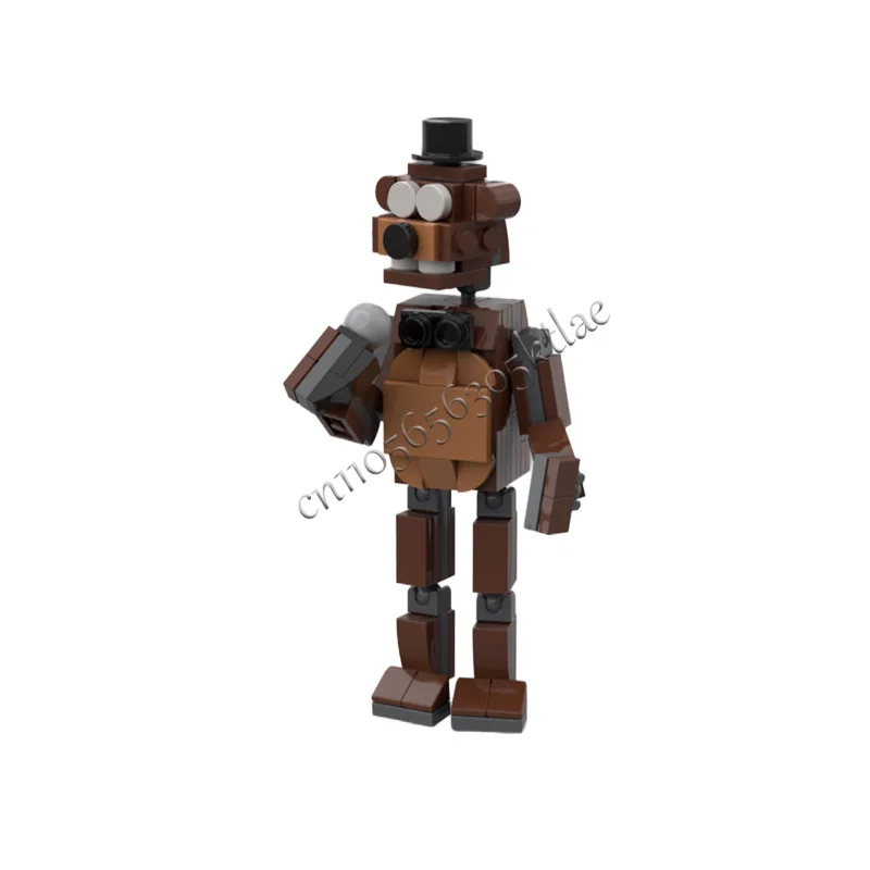 105 PCS Série de Personagens de Jogos Populares Gala Bear Golem MOC Personalizável Bloco de Construção Modular Criativo DIY Brinquedo de Festival para Meninos