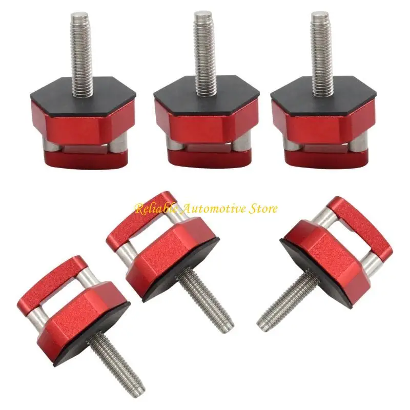 

M68B Precisions Aluminum Hardtops Thumb Screws with Rings easy installs Vehicle Fasteners 65mm Quick Installation for Car