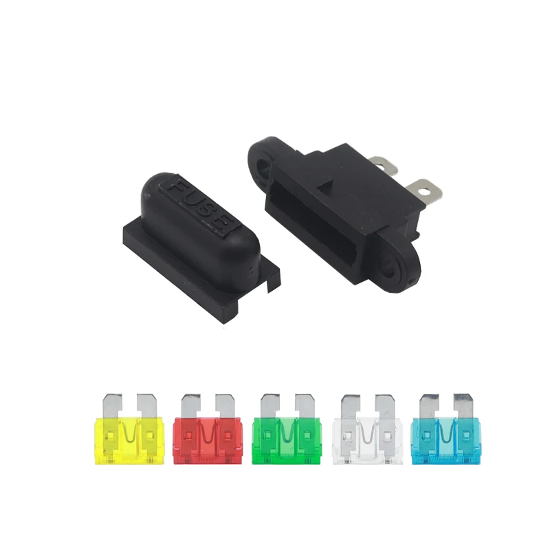 【5PCS】BladeFuse Box Waterproof Standard Middle Car Auto Boat Truck Fuse Holder 2A 3A 5A 7.5A 10A 15A 20A 25A 30A 35A 40A 50AC