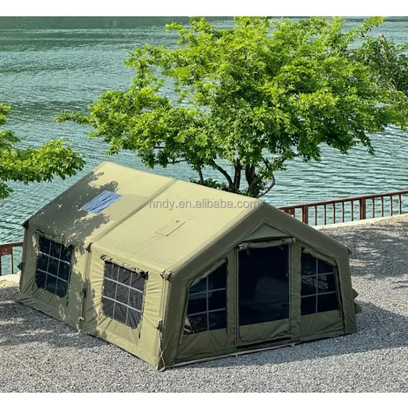 

Лидер продаж с фабрики, горячая распродажа! 17,2 роскошная надувная палатка для двух помещений для семейного кемпинга на открытом воздухе