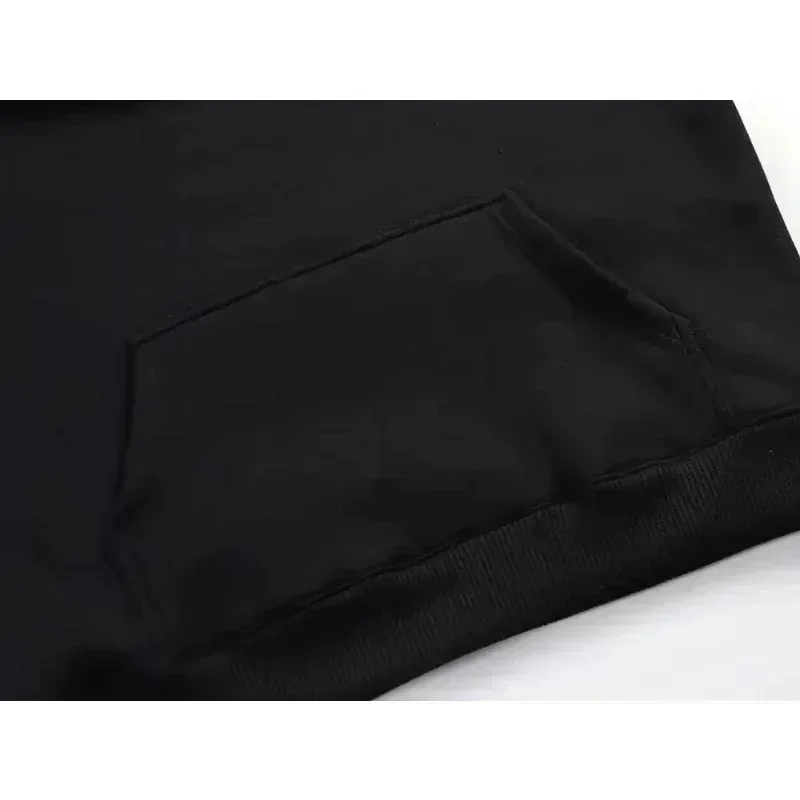 Autumn and Winter Men's Cotton Cartoon Printed Hoodie Fashion Large Street Long Sleeve Casual Breathable Hoodie