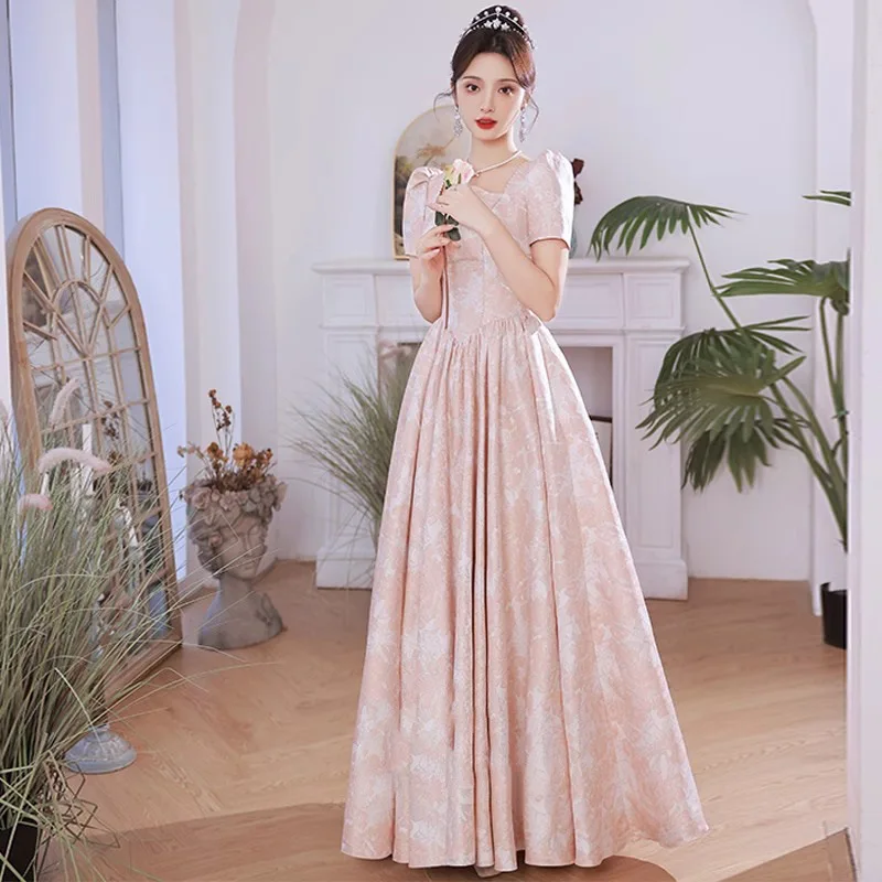 

French Banquet Evening Dress 2026 New High-end Temperament Socialite Banquet Coming of Age Ceremony Host Art Exam Dress