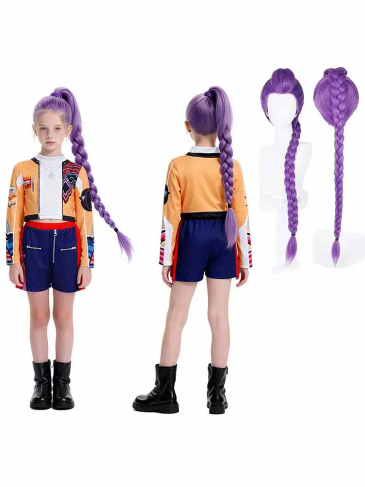 Meisjes Cartoon Cosplay Sets Meisjes Film Rollenspel Kostuum Past Mode K-Pop Stage Performance Kleding Outfits 3-12 jaar - afbeelding 2