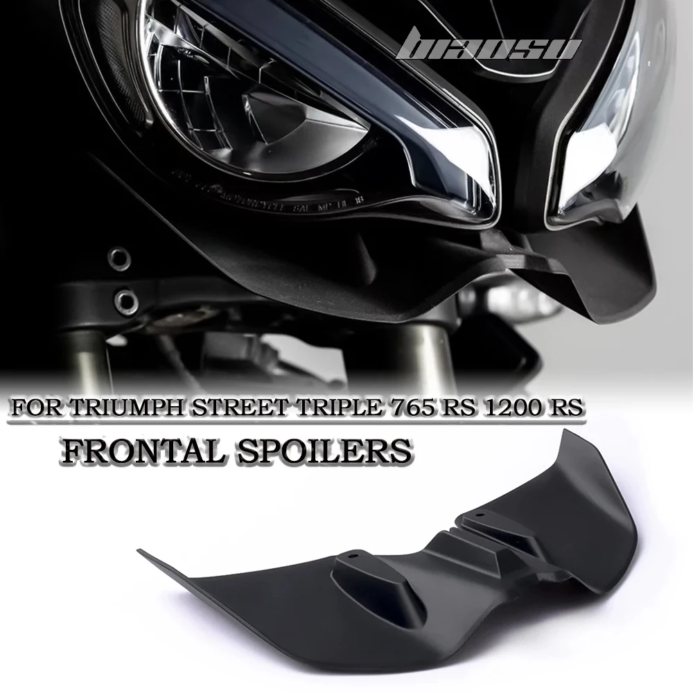 Spoiler avant pour Triumph Street Triple 765 RS 1200 RS, spoiler inférieur, lèvre inférieure, GP WING DOWNFORCE, spoilers frontaux NAKED