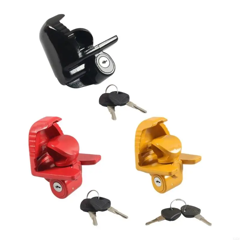 

Universal Adjustable Trailer Coupler Lock For 1 7/8 Inch 2 And 2 5/16 Inch Receivers Featuring Enhanced Security Design X37F
