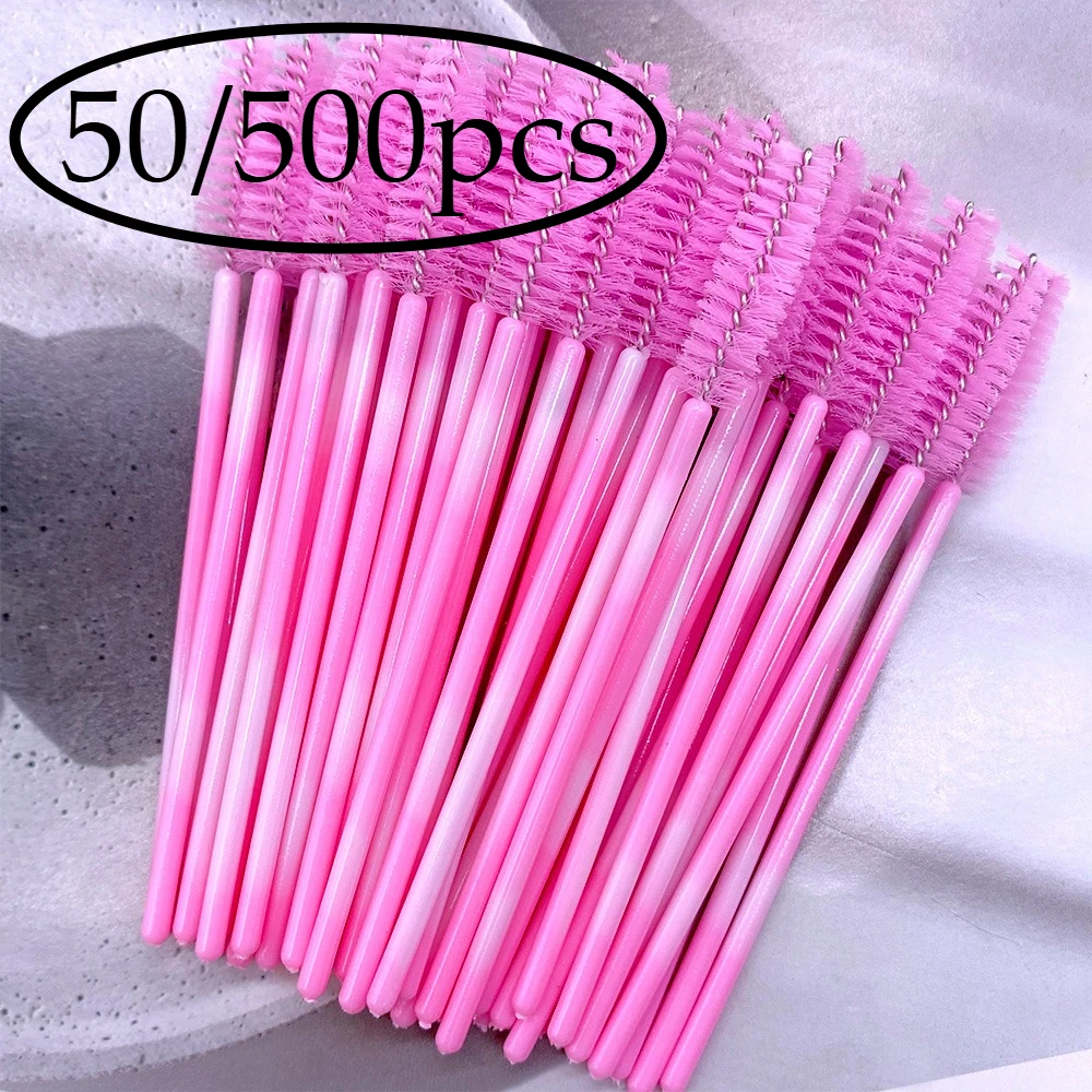 Eyelash Extension Wholesale - 50/500Pcs Wholesale Eyebrow Brush Makeup Brushes