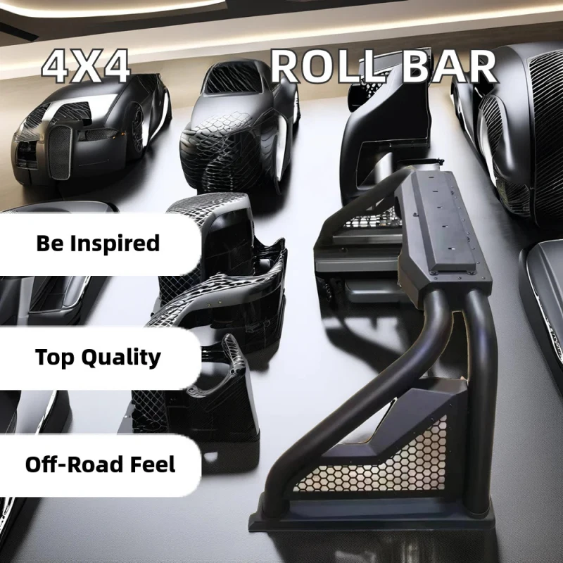 

High Strength Black 4x4 Roll Bar Large Load Capacity Truck Roll Bar Kit Perfect Fit Ram 1500 Pickup Trucks