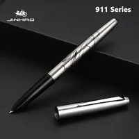 Jinhao 911 Fountain Pen Luxury All-Steel Elegant Calligraphy Ink Pens EF 0.38mm Nib Stationery Business Office School Supplies