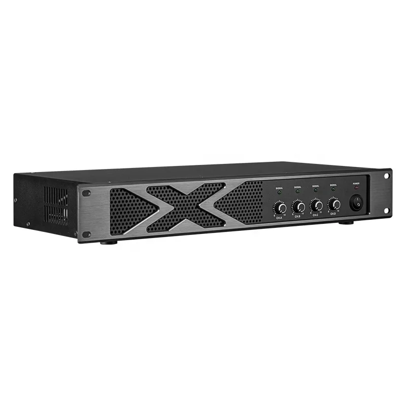 Xtuga X-4.5 4 Channel 500w*4 Power Amplifier Digital Amplificador De Sonido Profesional