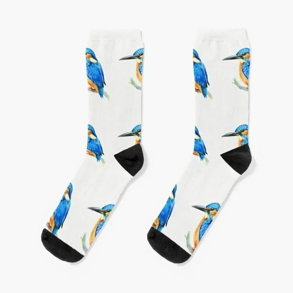 Kingfisher (watercolor) Socks funny gifts summer hip hop Mens Socks Women's