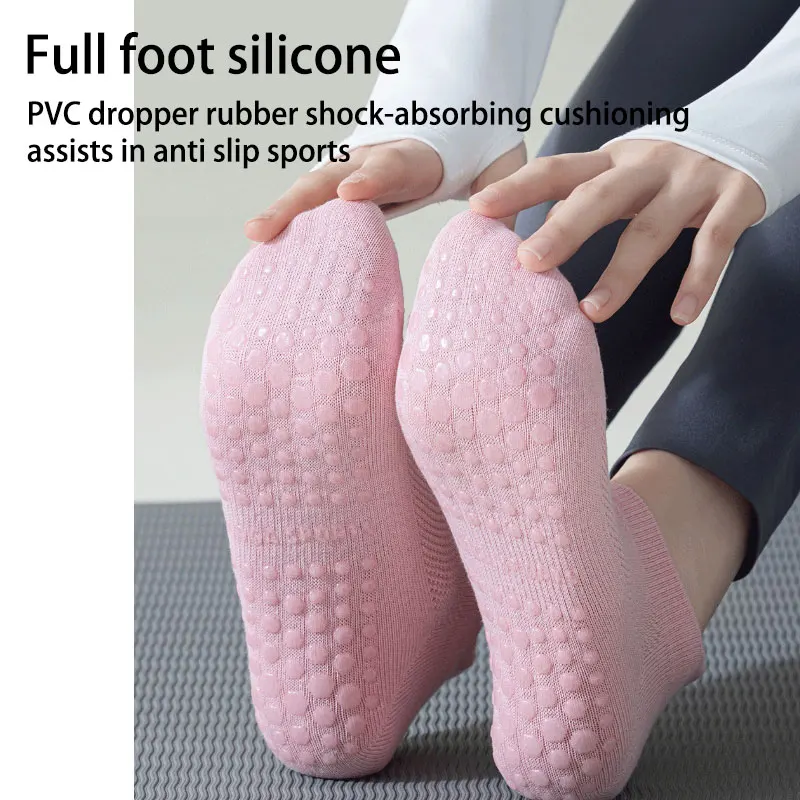 

Yoga socks anti slip breathable women's gym Pilates sports socks summer mesh short tube boneless suitable for family exercise
