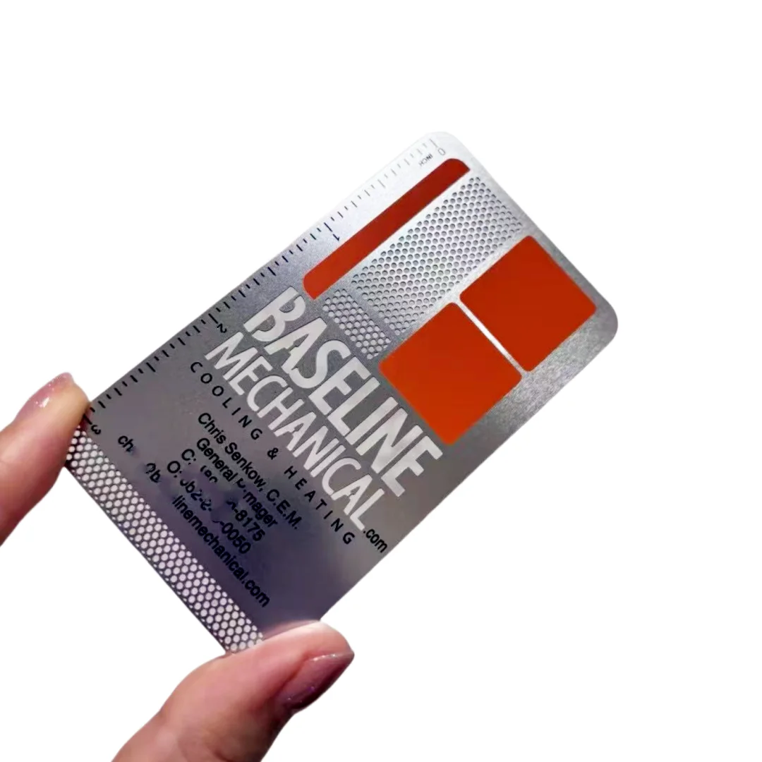 Customized inquiry Order Your Own Design Steel Creatively Metal Business Card