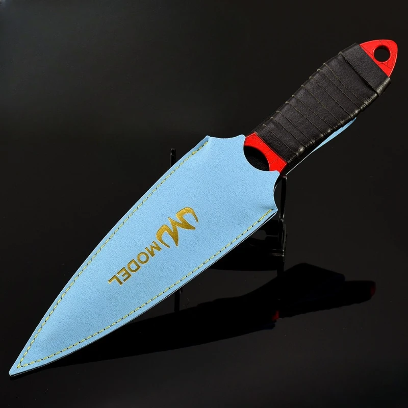 26cm/10.63in 게임 주변기기 해골 칼 크림슨 그물 금속 무기 모델 훈련 칼 장난감 소품 장식 공예 소년 선물