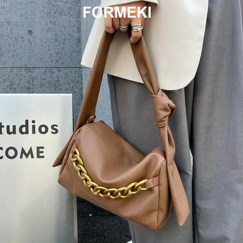 

Formeki 6 Colors Women Bag Shoulder Bag For Women Thick Chain Bag Pillow Bag Ins Luxury Designer Bag