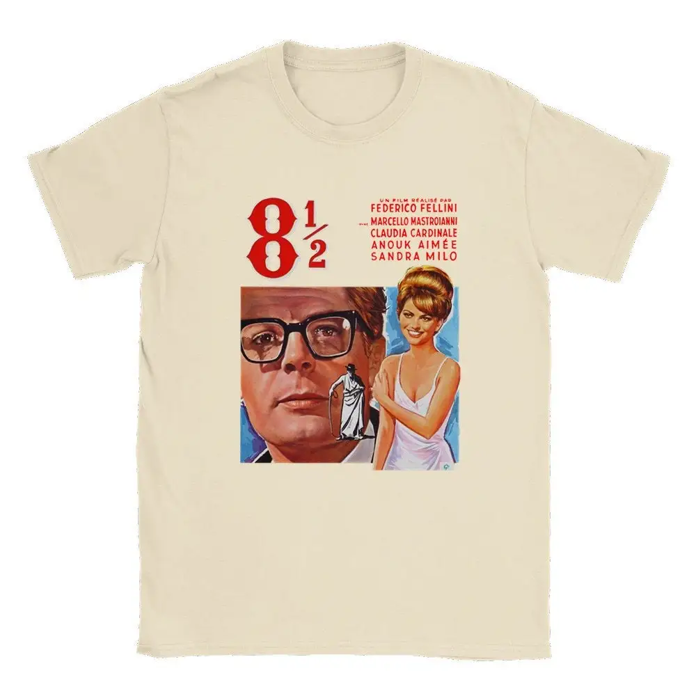 Fellini 8 1 2 Vintage T Shirt Homage to Italian Cinema Masterpiece artisT Movie