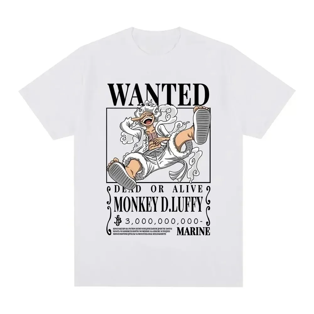 Luffy Gear 5 T Shirt Men Women Y2k 2000s Cartoon Tshirt Unisex 90s Japanese Anime T-shirt Harajuku Streetwear Clothes Kid Size