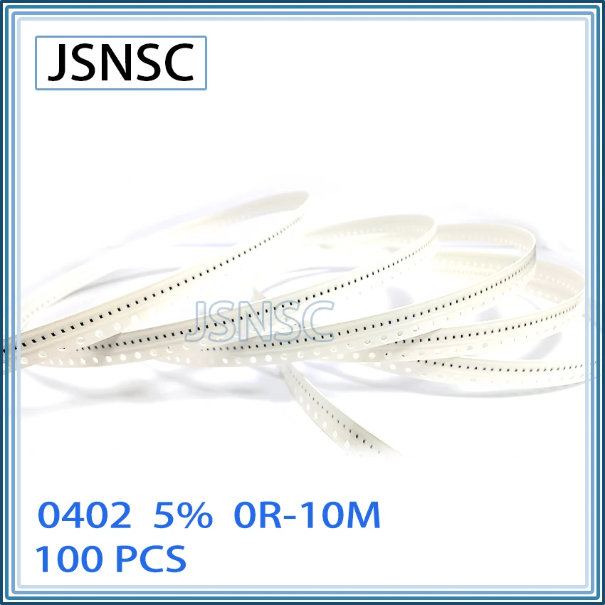 

JSNSC 0402 J 5% 100pcs 0R-10M smd 1005 resistor 22 100 150 220 330 1K 2.2K 4.7K 10K 100K 1R 10R 100R 150R 220R 330R 1M ohm K Ω