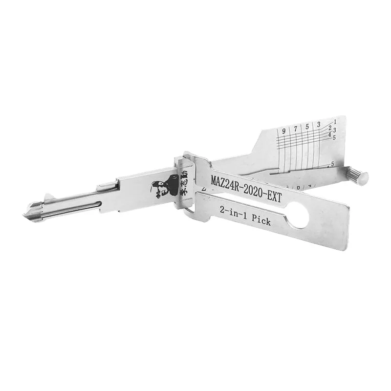 Декодер-отмычка Lishi 2-в-1 MAZ24R-2020-EXT для замков зажигания Mazda (модели после 2024 года) с плоским фрезерованием