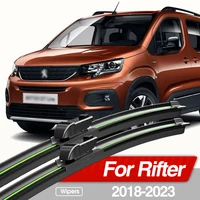 Para Peugeot Rifter 2018-2023 limpiaparabrisas delantero 2 uds accesorios de ventana de parabrisas 2019 2020 2021 2022