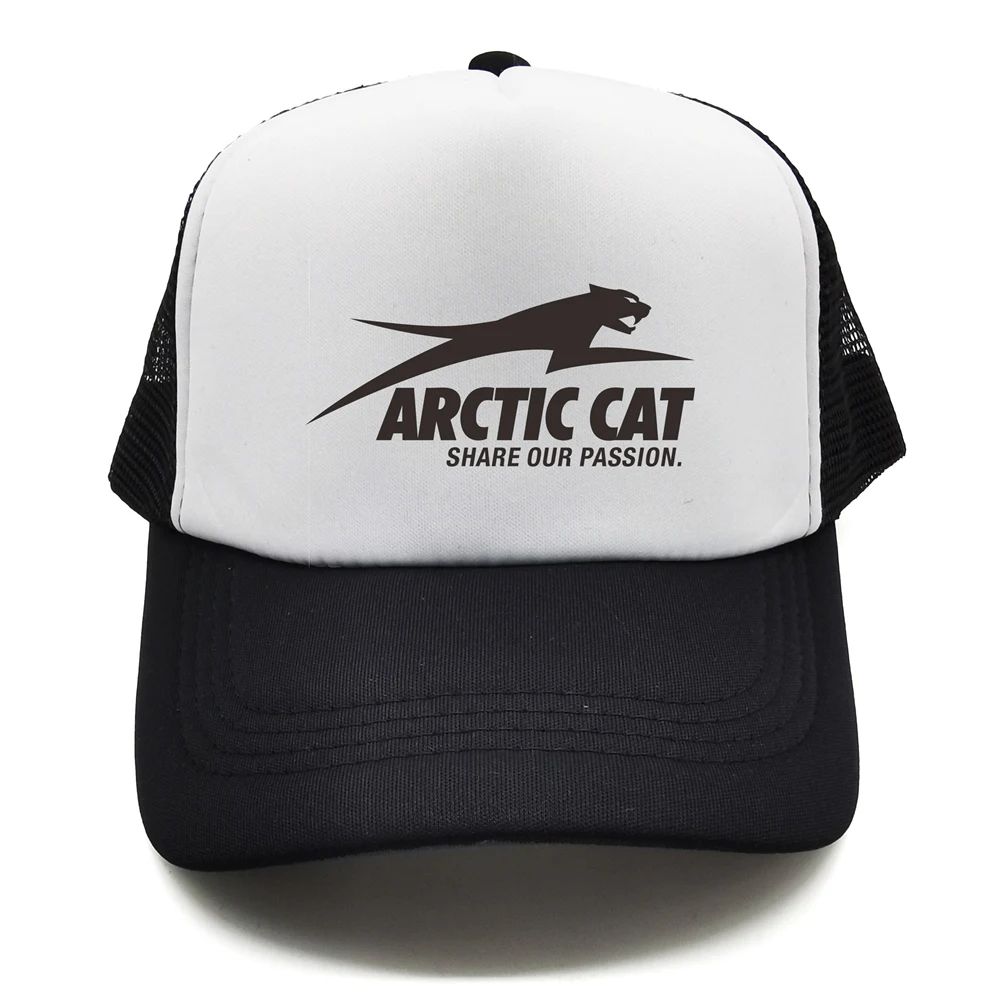 Arctic Cat Trucker Cap Men Funny Hat Baseball Cap Cool Summer Unisex Mesh Net Caps MZ-567