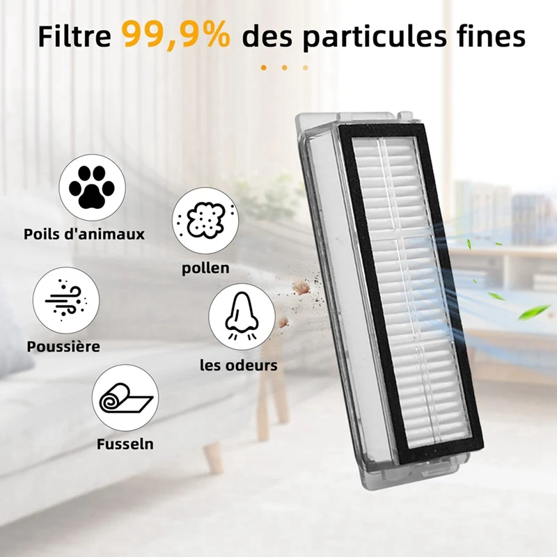 Dreame-ロボット掃除機の完全な交換,l20 ultra,l20 ultraメインブラシ,フィルタークロス,ダストバッグ